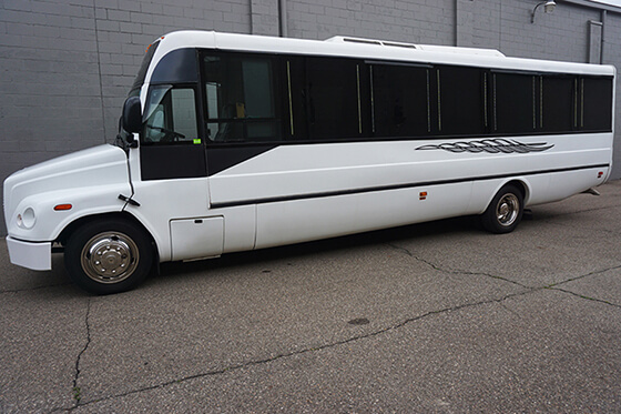 fancy limo buses